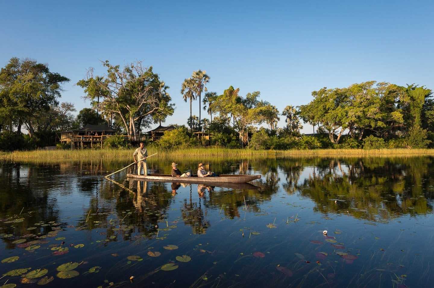 best Africa honeymoons pelo camp mokoro safari botswana 