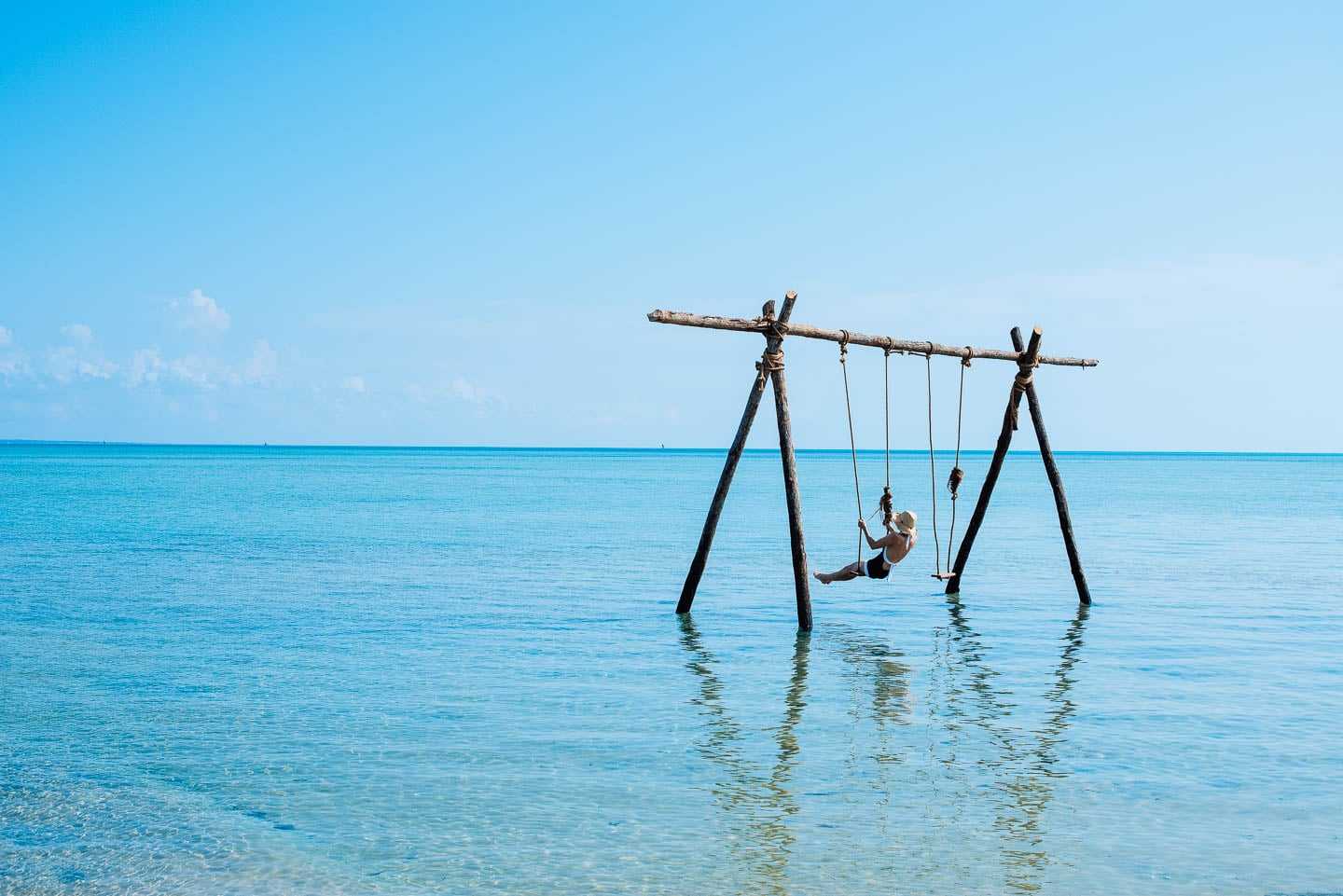 best Africa honeymoons benguerra island beach swing mozambique