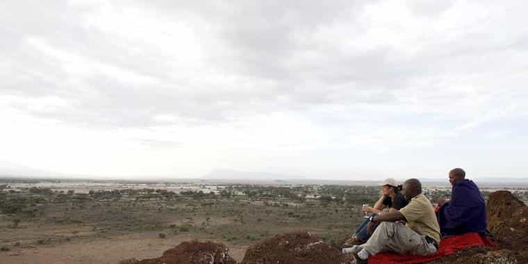 Sundowner with Amboseli views
