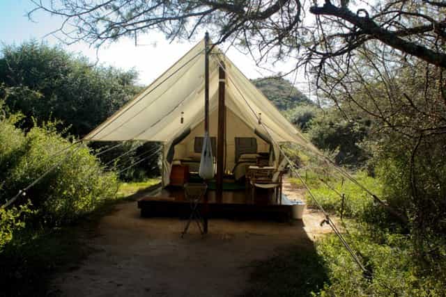 Beautiful tented accommodation.