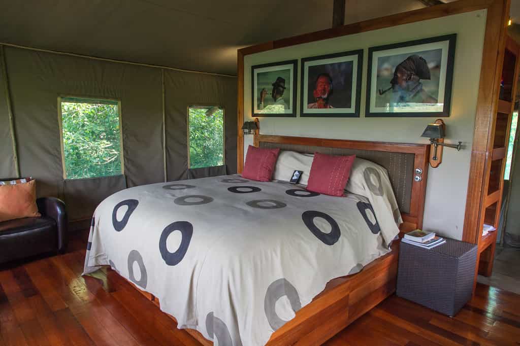 Standard tent interior