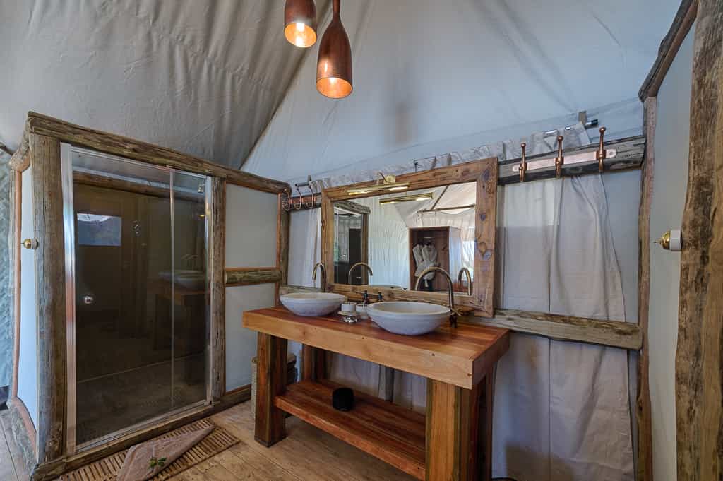 Tent bathroom