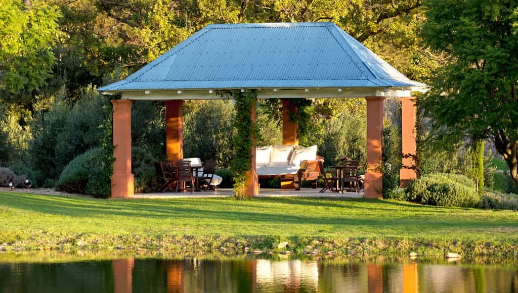 The Tea House at the pond