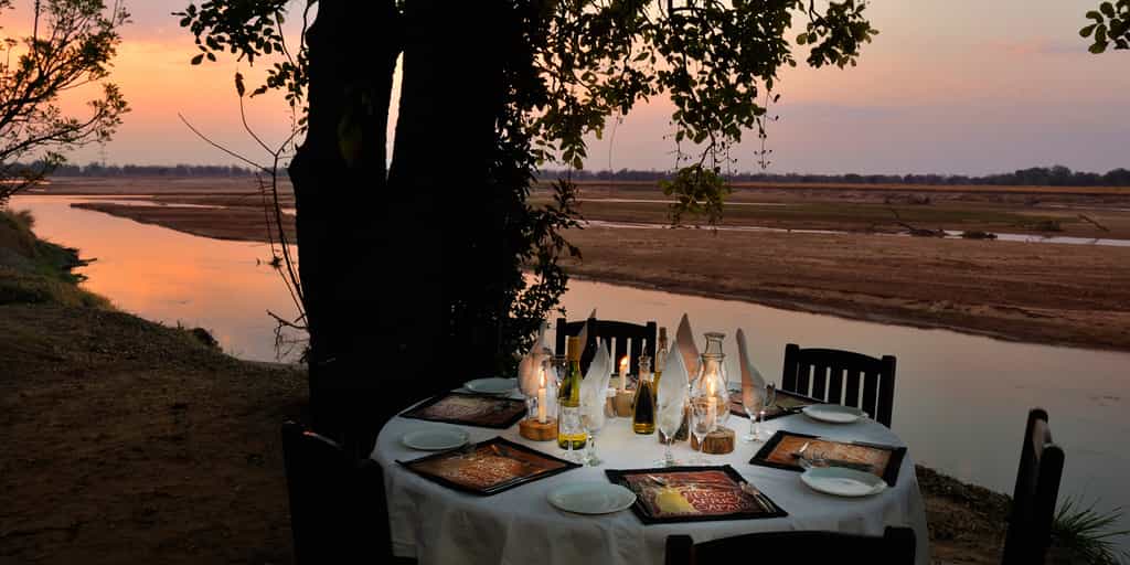 Dinner down at the river