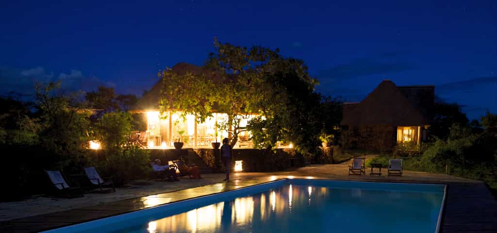 Enjoy a night swim under the stars in your own private villa.