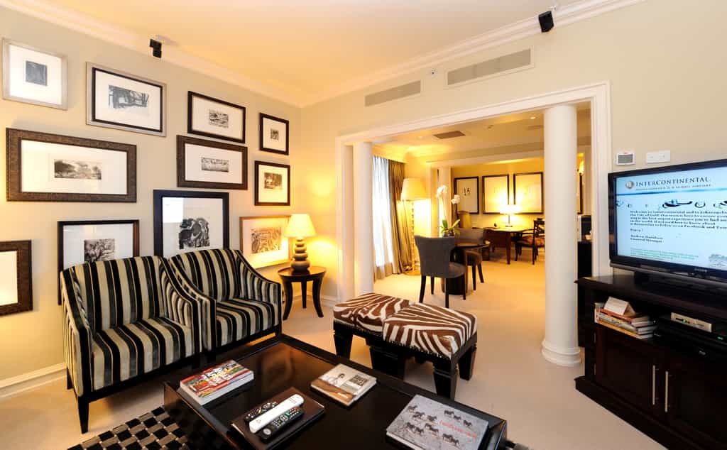 The hotel has two of these rooms, offering study, dining room and lounge completely separate from bedroom area. Ultimate in luxury.