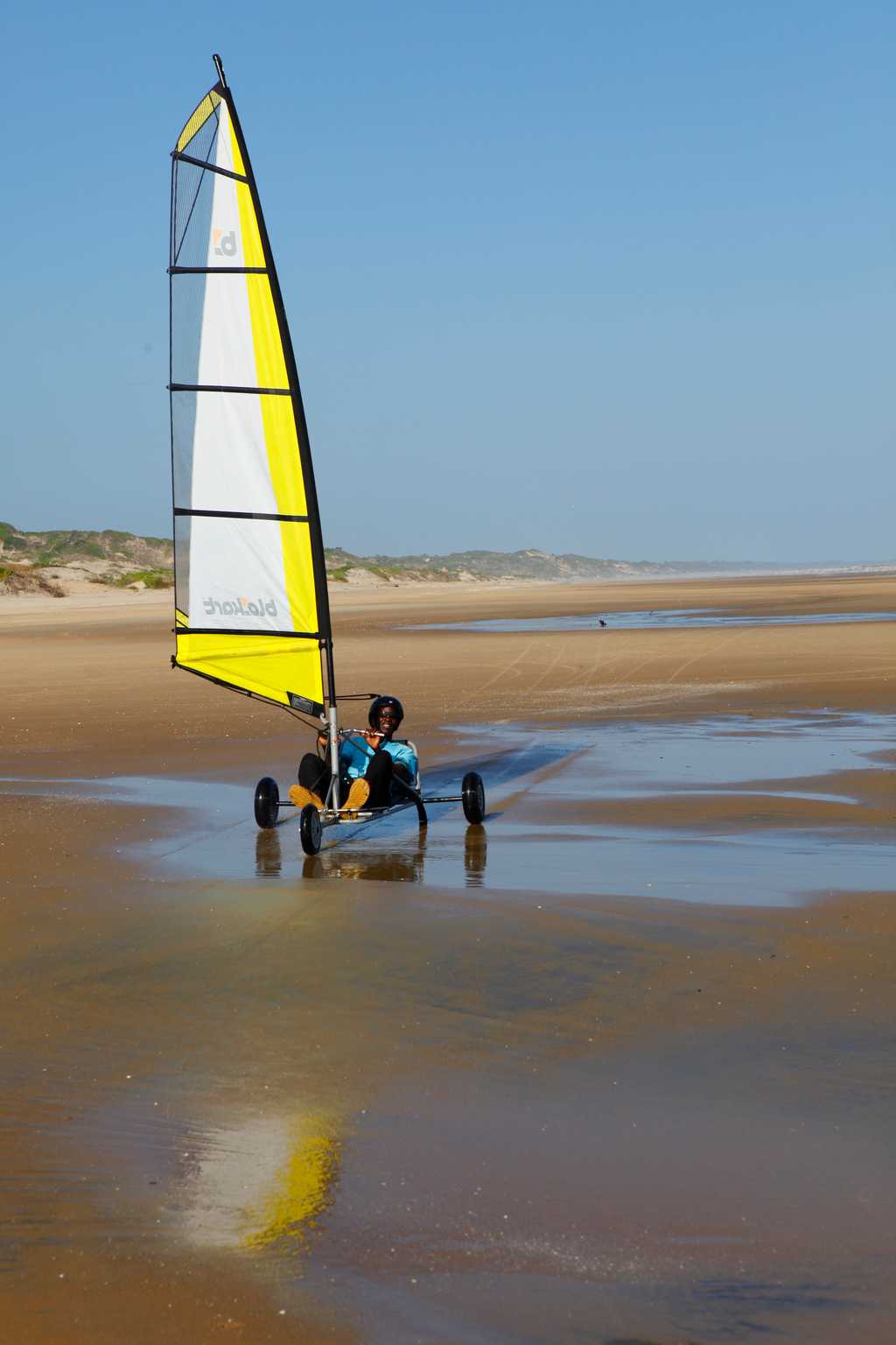 Fantastic wide and flat beaches for sand yachting