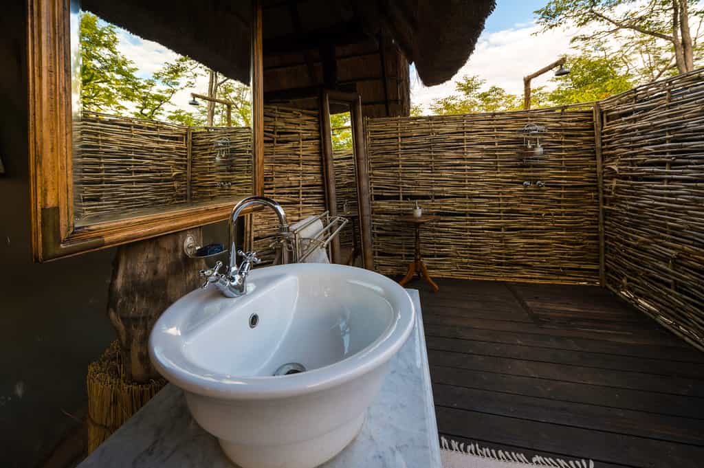 Outdoor bathroom