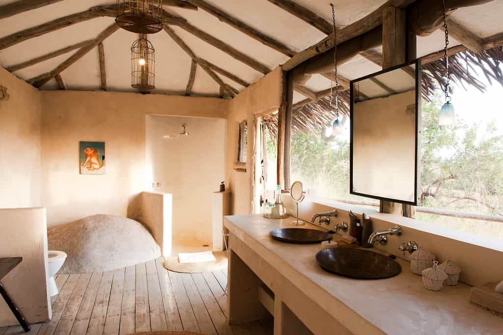 Beautiful bathrooms making the most of the magnificent views. 