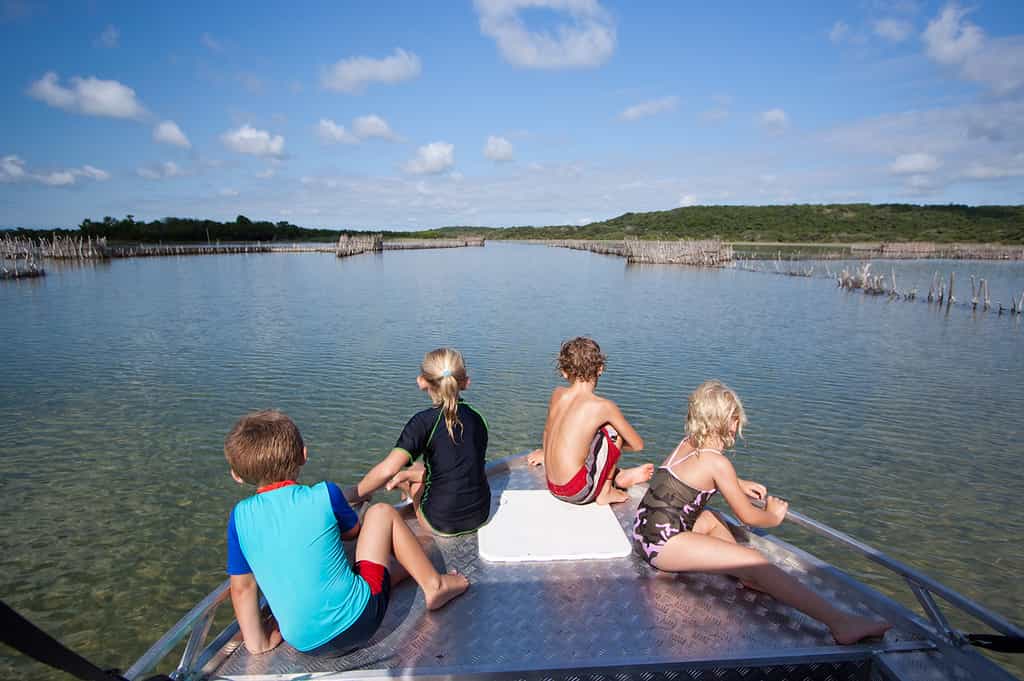 A wonderful activity for children to enjoy the water and learn from the local communities