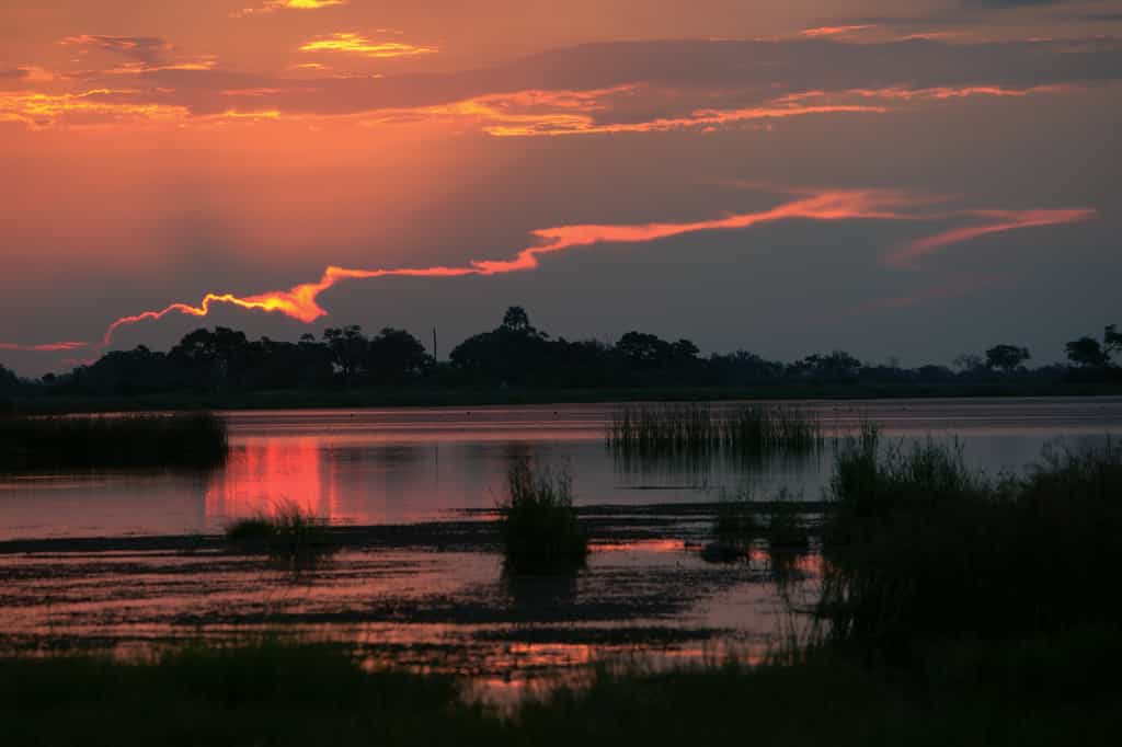 Zibadianja Lagoon at Sunset