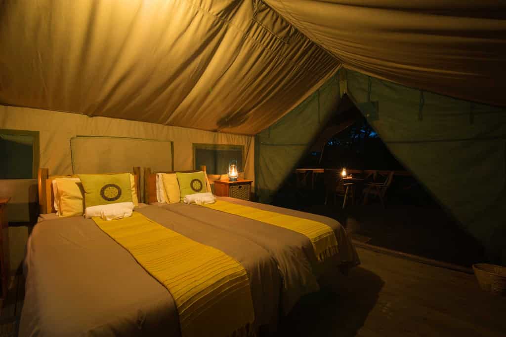 Tented suite for two