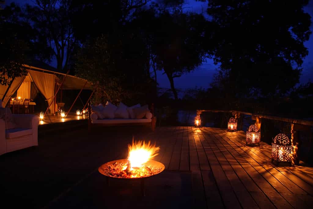 Nighttime on the deck
