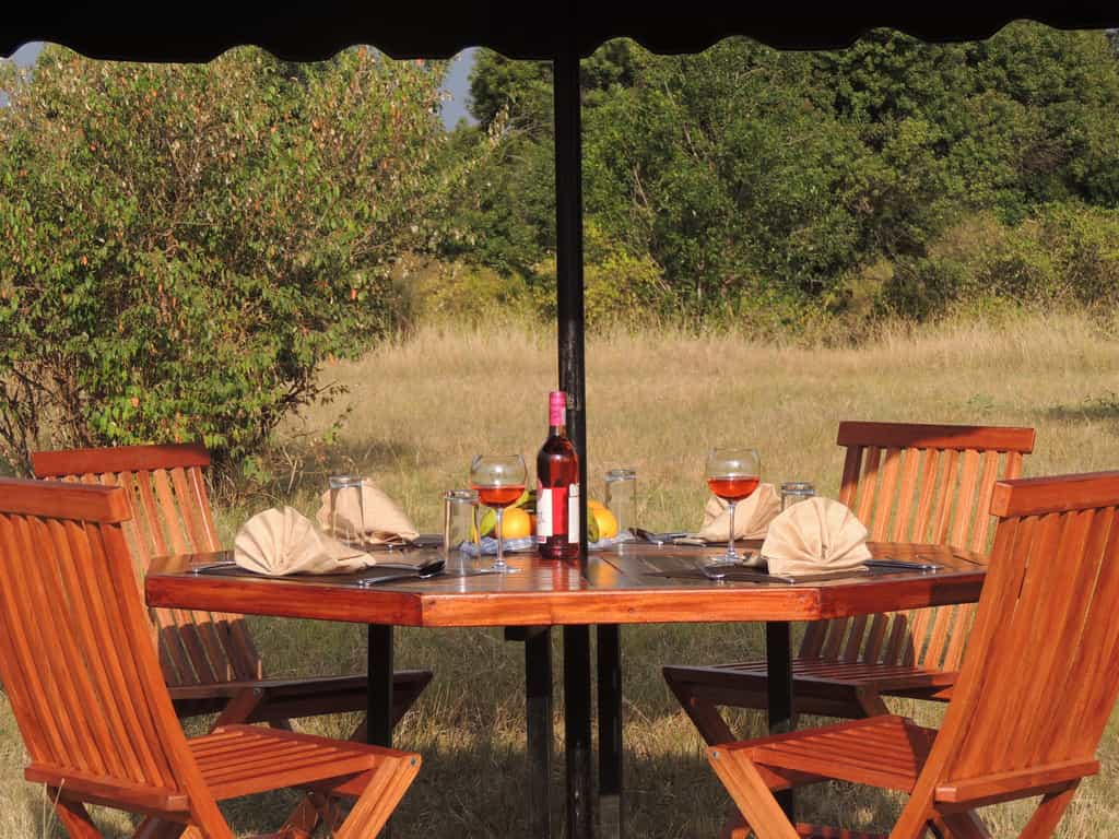 Enjoy all meals in our garden setting