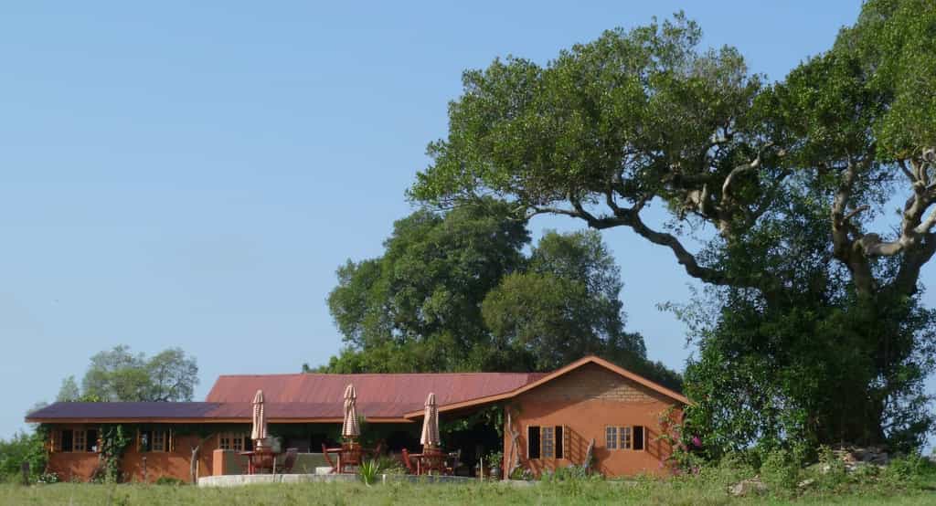 From the outside overlooking the ridge.