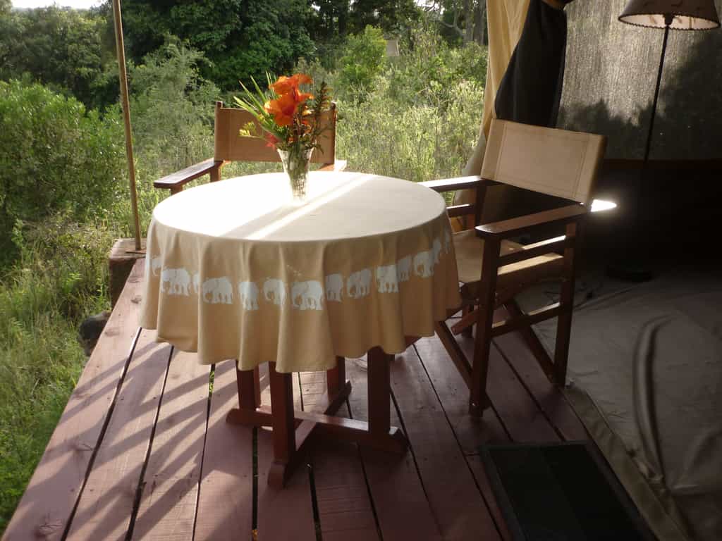 A little veranda to relax on during the day.