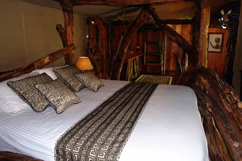 Our elegant carved furnishings inside the room