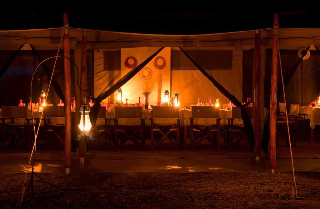 Mess Tent from outside