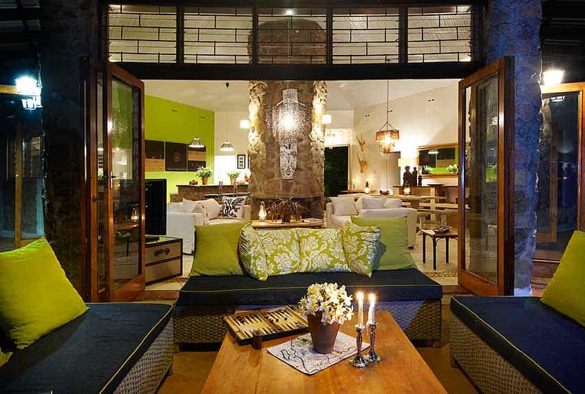 Beautiful outdoor lounging area