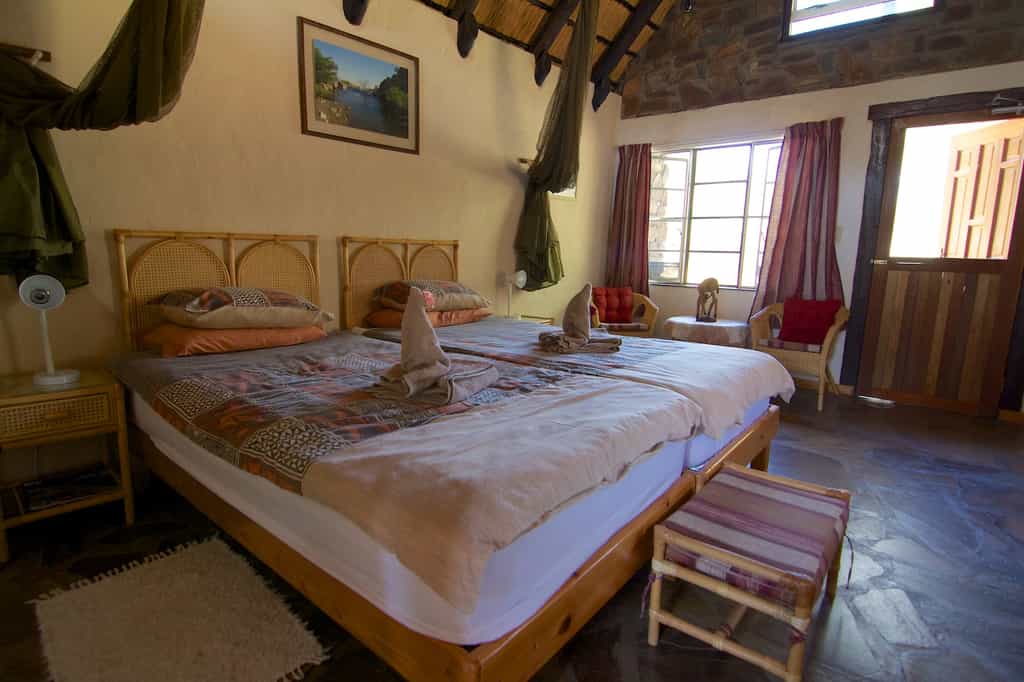 Double bed fitted bungalow providing you with comfort