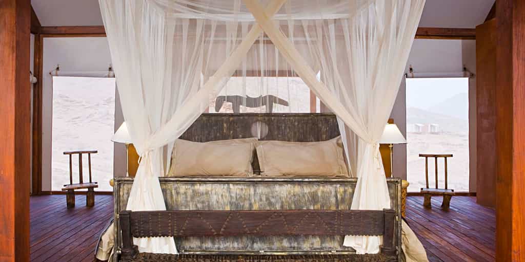 Lavish four-poster beds