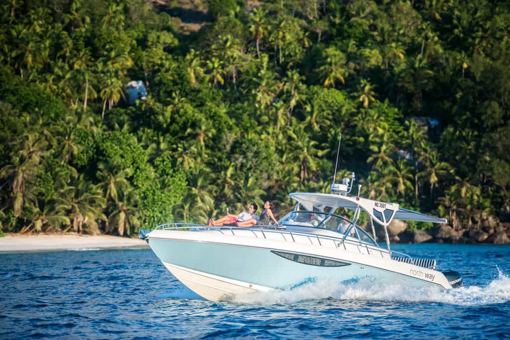 "North Way" a luxury boat ideal for island hopping, sunset cruises and exploring the Seychelles