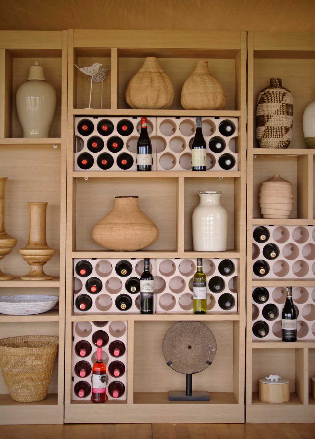 the Roving Bushtops mess tent and mobile wine wall