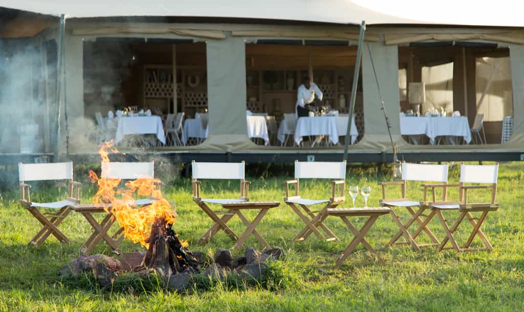 we invite you to pre dinner drinks by the camp fire 