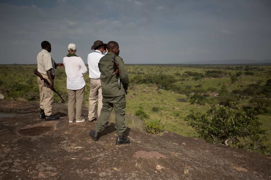 Enjoying a guided bush walk
