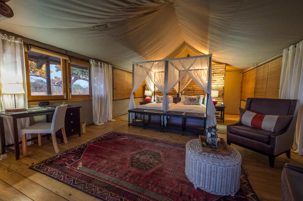 Tent interior
