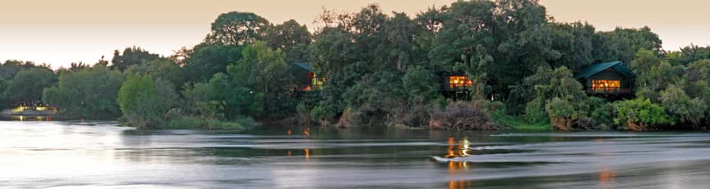 View of the Luxury Tents from the River