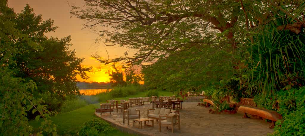 Sunset overlooking the Dinner Deck