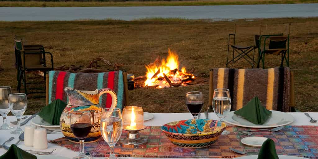Dinner on the Floodplains of the Zambezi