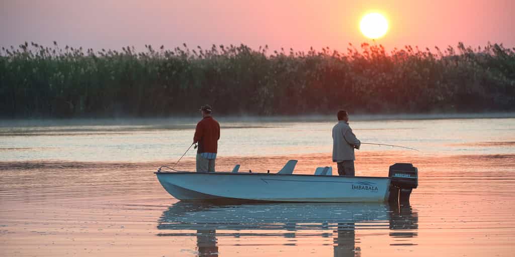 Early morning fishing for Tigerfish on the Zambezi