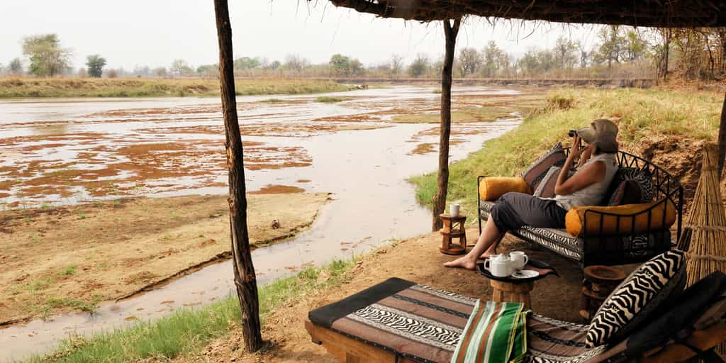 View from chalet onto the river
