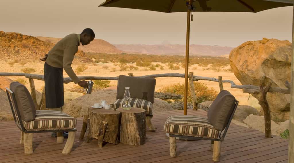 The surrounding space and endless views of Damaraland cannot be contained. 