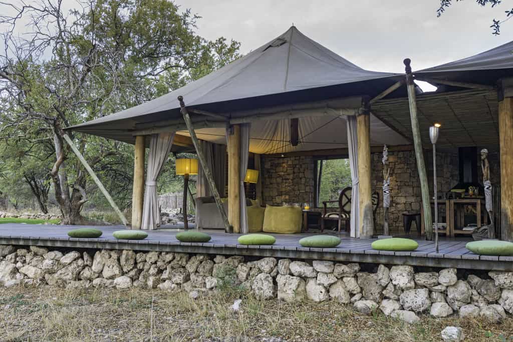 Guest areas at Onguma Tented Camp