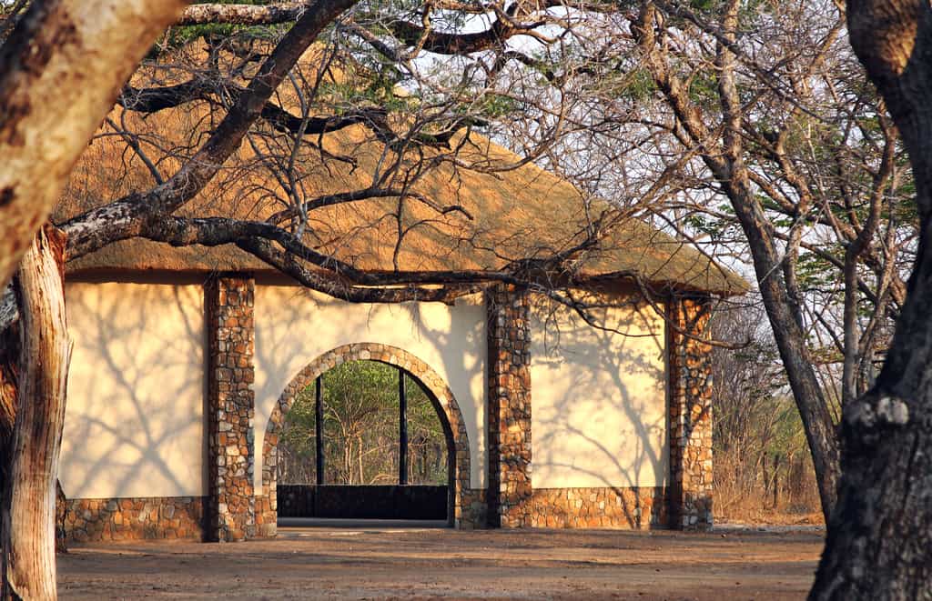 The Stone House is our grand main building and dining room.