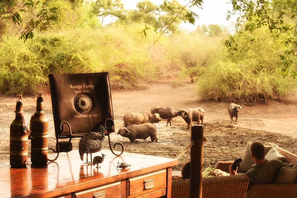 The Kanga Pan is the only source of water for miles around in the dry season