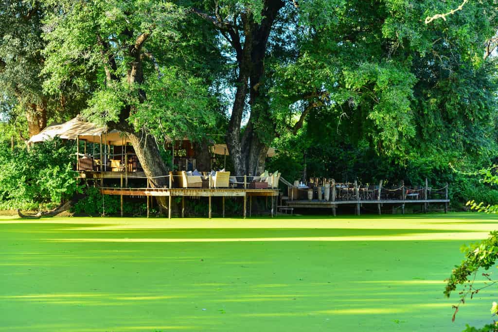 View of Kanga Camp from Across the Pan
