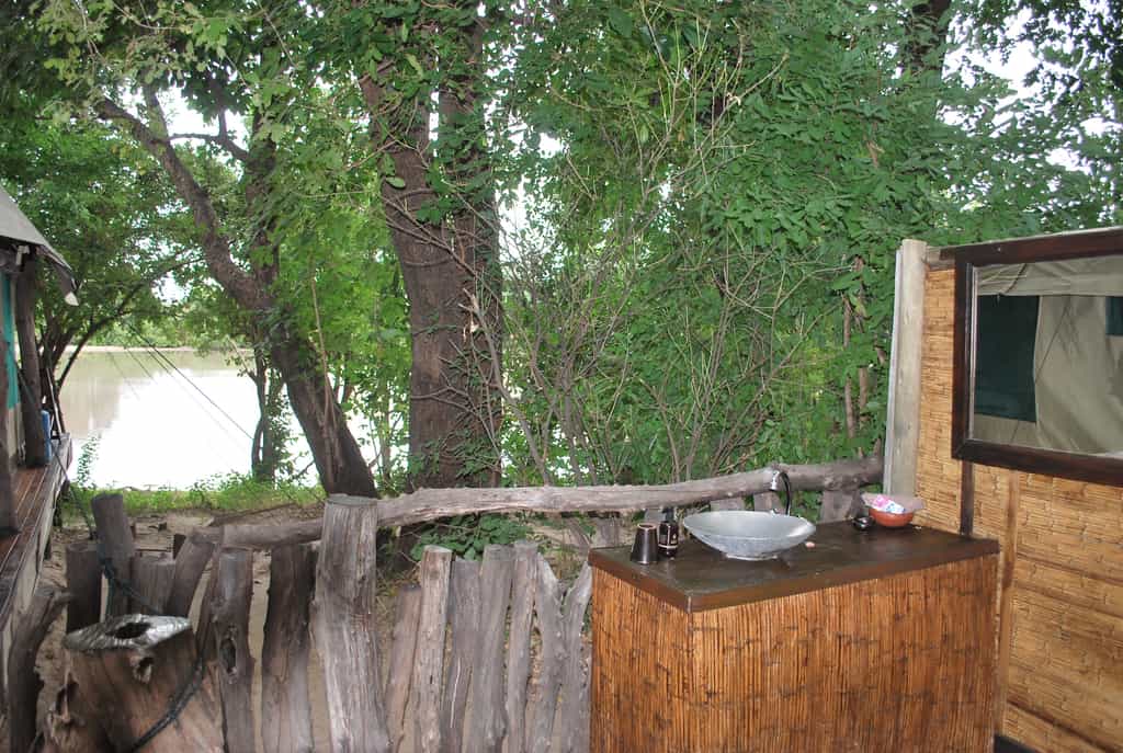 Standard Tent - Outside Bathroom