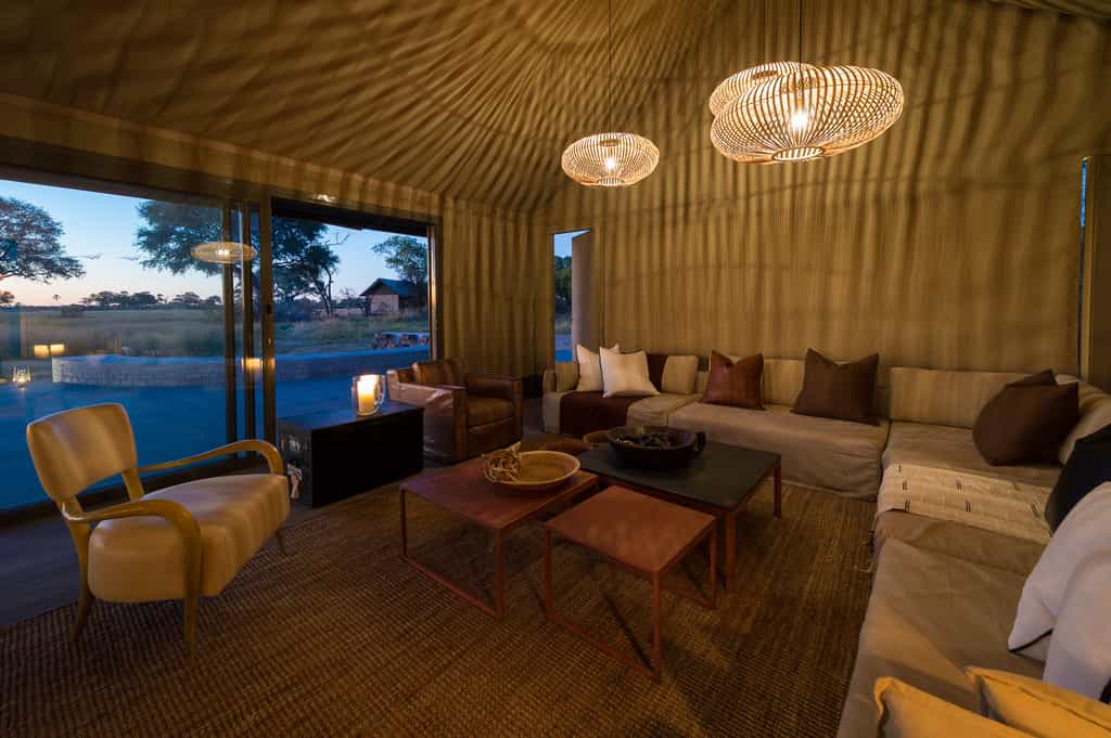 A cosy indoor lounge in the main area