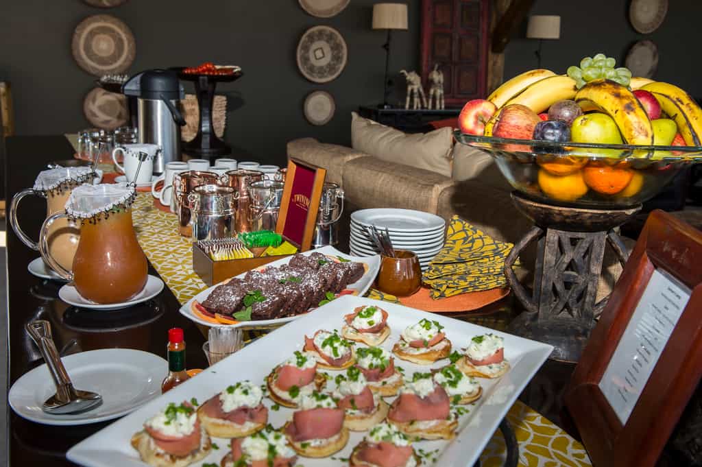 Delicious brunch served after morning activities