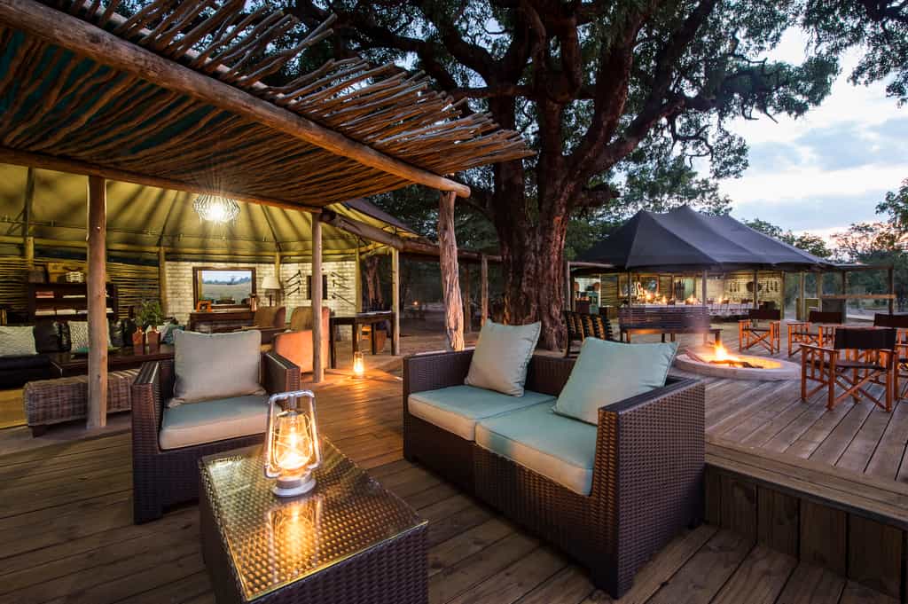 Outdoor lounge and deck