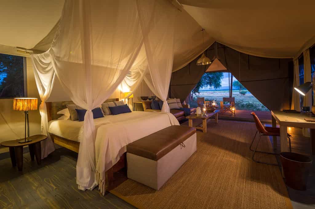 Ruckomechi accommodates guests in 10 spacious en-suite tents