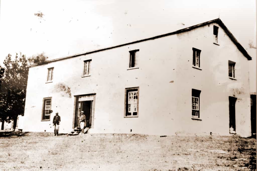 An early photo of Belvidere House, built by Thomas Duthie for his new bride, Caroline, in 1849.