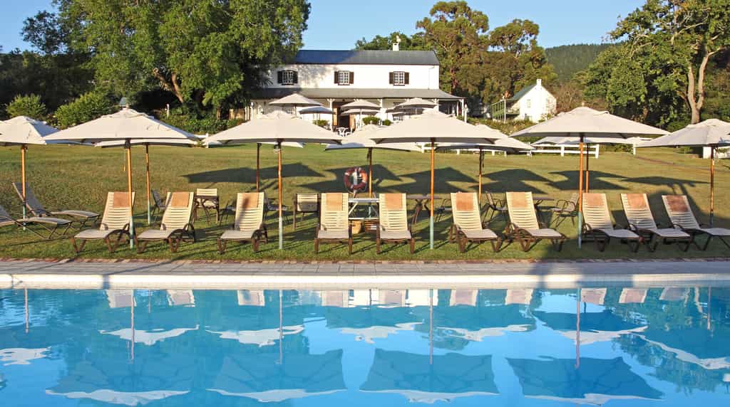 Belvidere House overlooks the pool and the lagoon beyond
