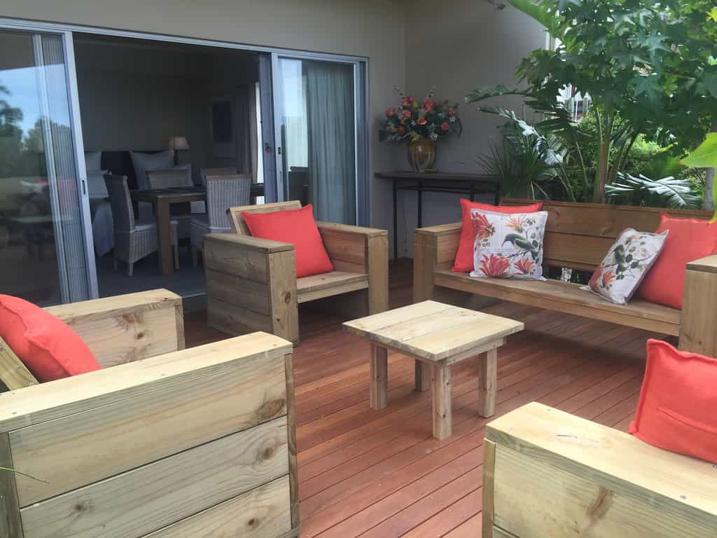 Outside deck area with BBQ