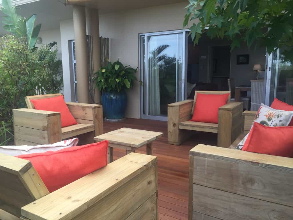 Outside deck area with BBQ