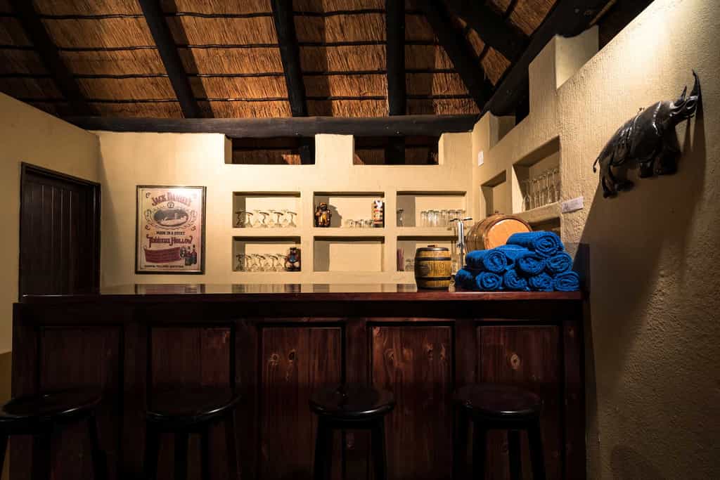 Poolside bar at River Camp